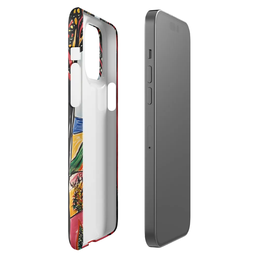 Vibrant Nature's Embrace | Phone Case |  14 Pro Max | Snap Case | Glossy