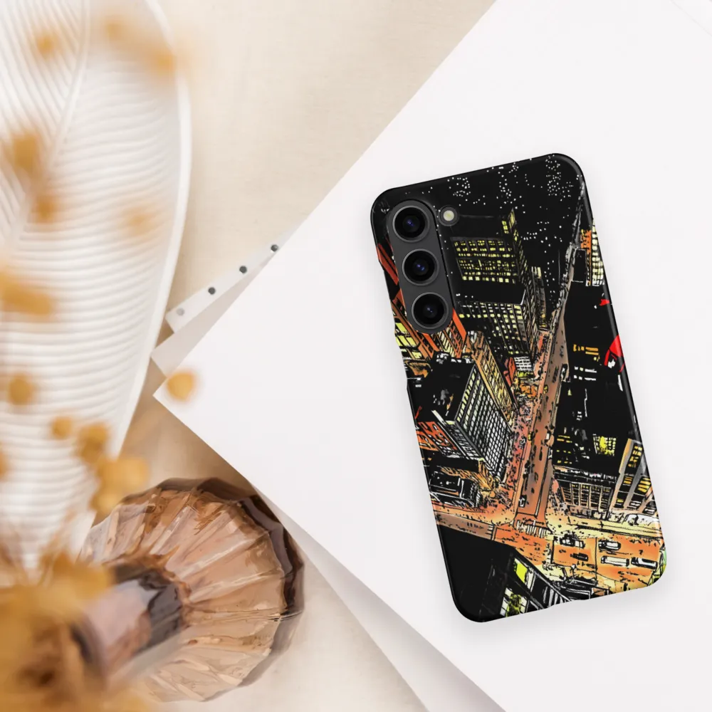 Urban Nightscape: A Bird's-eye View