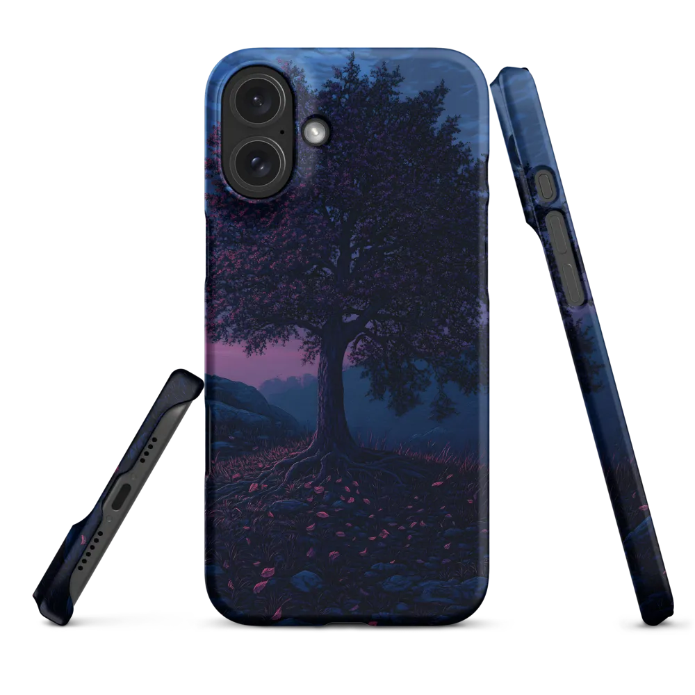 Twilight Oak with Magenta Falling Petals