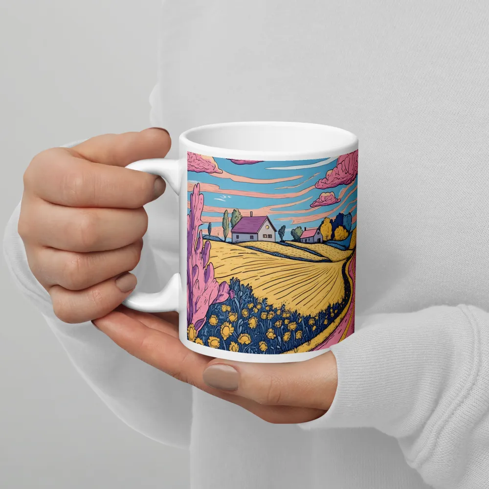 Idyllic Countryside Journey | Mug with White inside | 11 oz