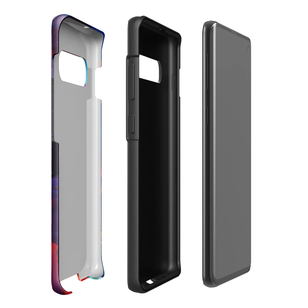 Serene Reflections in a Futuristic Dreamscape | Phone Case |  S10 Plus | Tough Case | Glossy