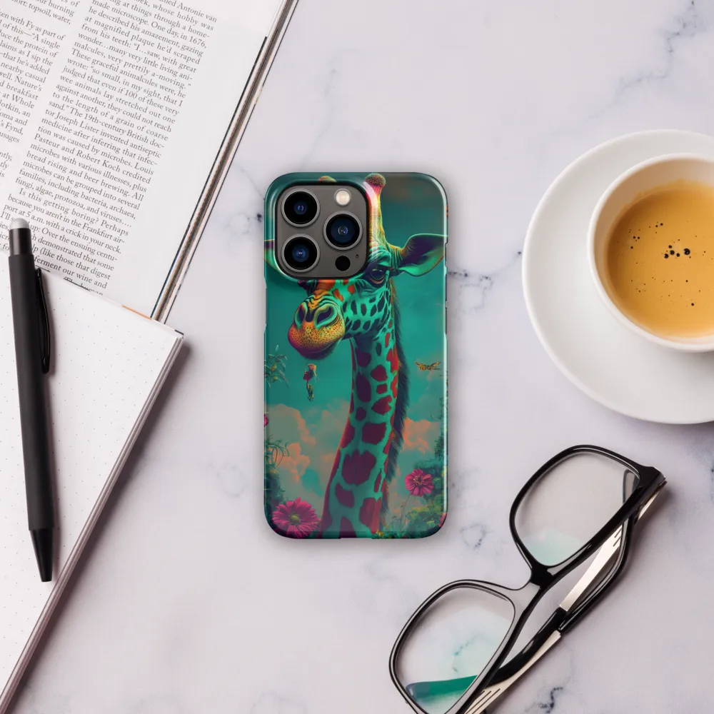 Whimsical Giraffe Among Blossoms | Phone Case |  13 Pro | Snap Case | Glossy