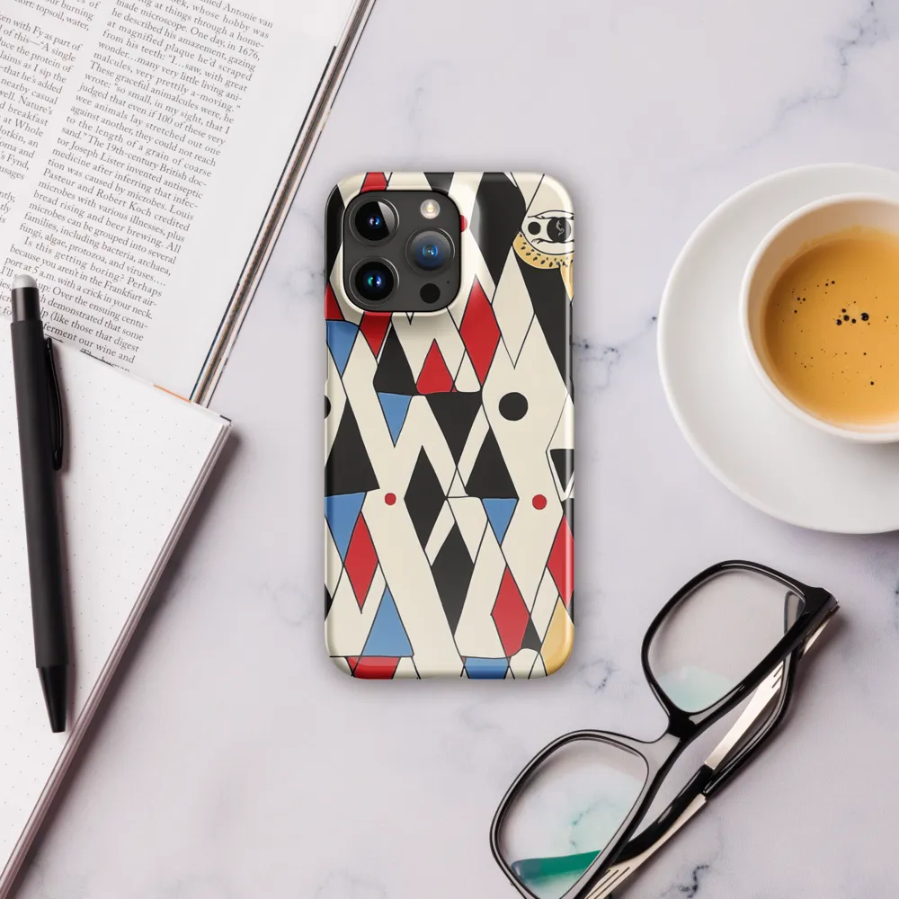 Dynamic Geometric Symphony | Phone Case |  15 Pro Max | Snap Case | Glossy