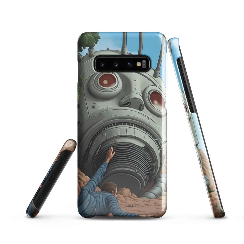 The Descent into Technological Abyss | Phone Case |  S10 | Snap Case | Glossy