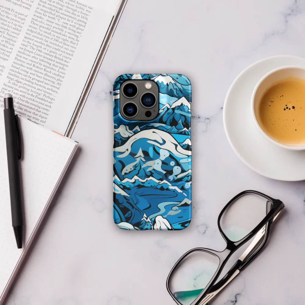 Frozen Harmony: A Blue Mountain Odyssey | Phone Case |  14 Pro | Snap Case | Matte