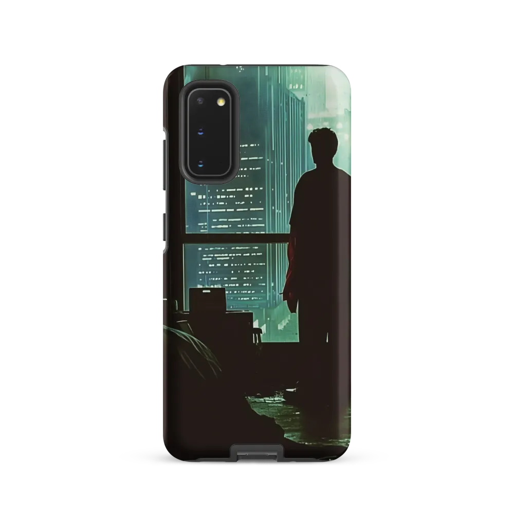Silent Contemplation in a Futuristic Dystopia