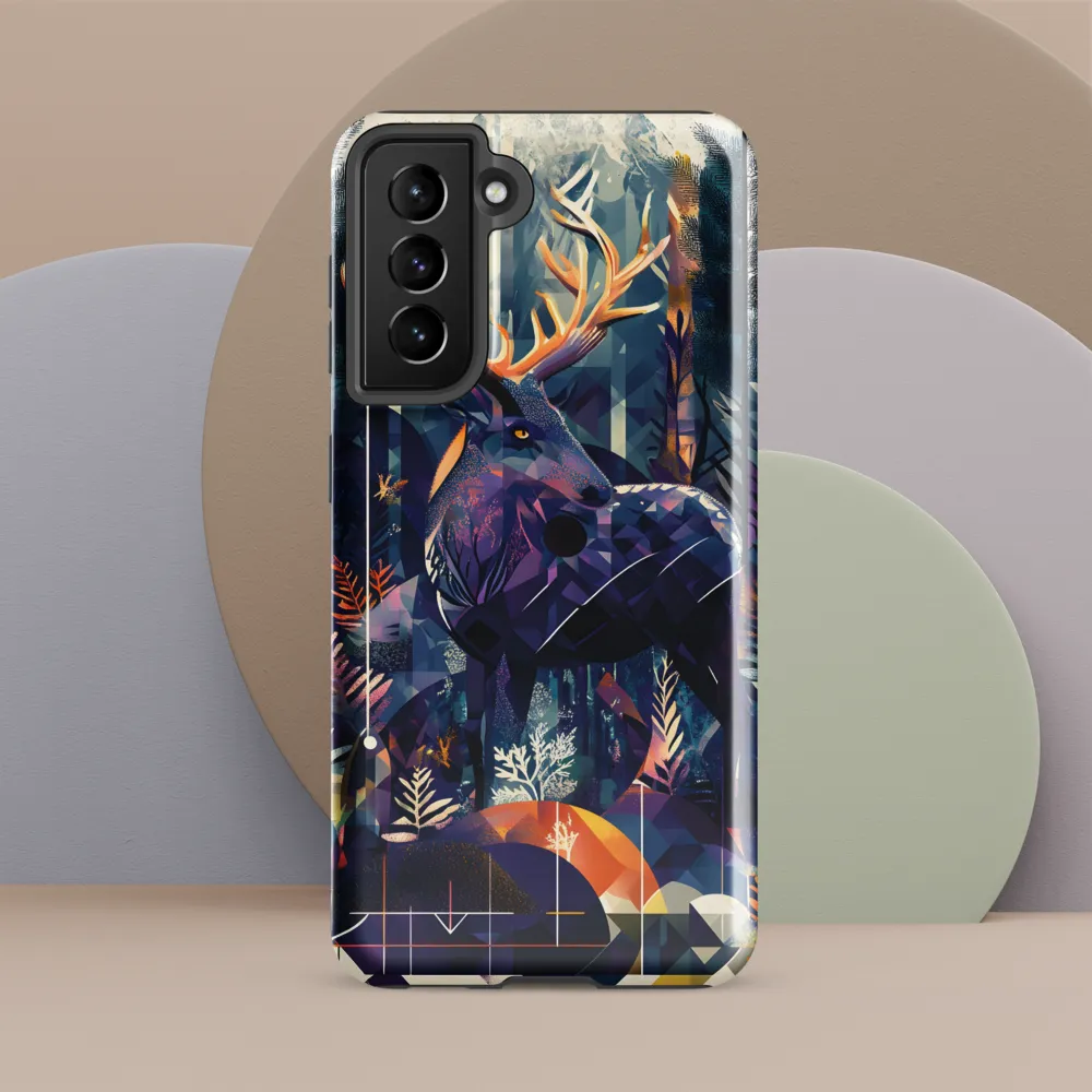 Majestic Serenity: A Geometric Forest Encounter
