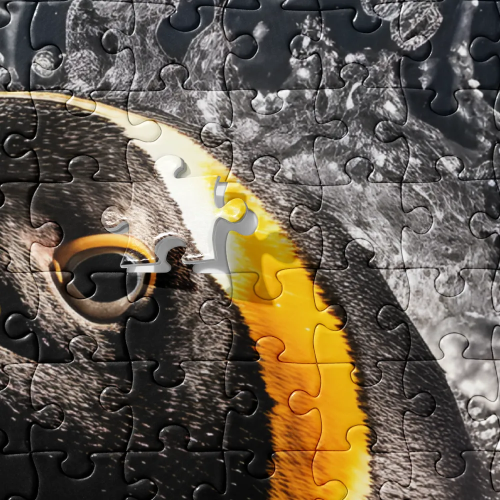 Emerging Majesty: The Penguin in Motion | Jigsaw Puzzle | 252 pieces