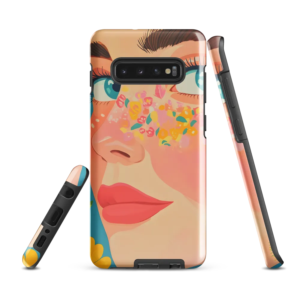 Floral Serenity | Phone Case |  S10 Plus | Tough Case | Glossy