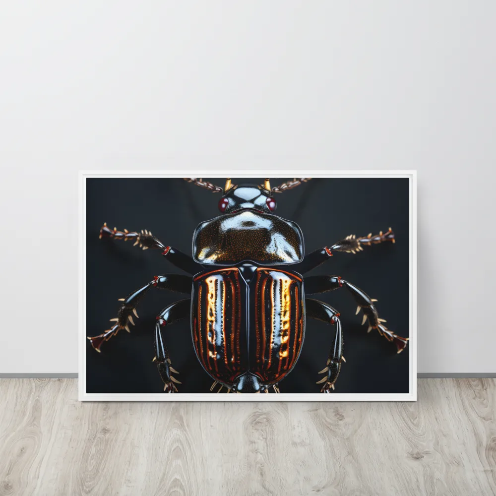 Luminous Insect Majesty | Canvas with White Frame | 20″×30″