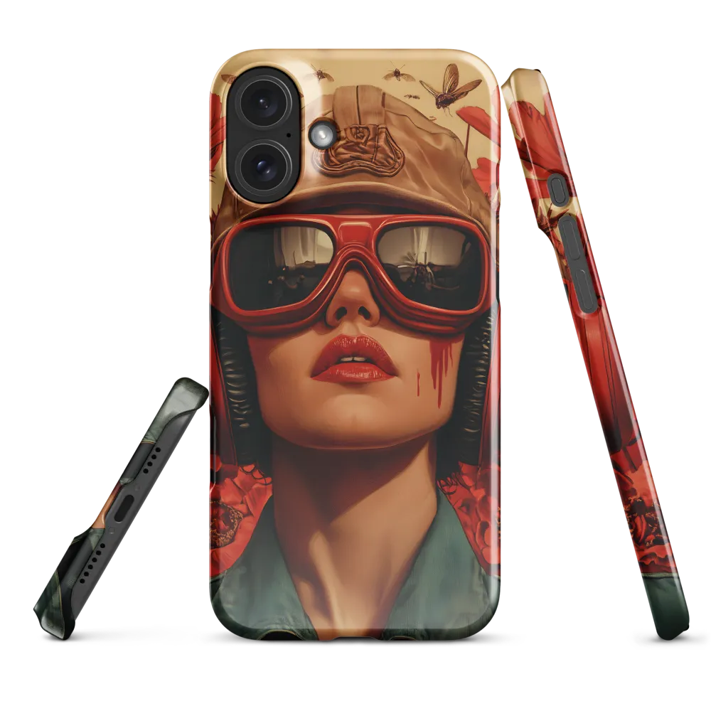 Defiant Portrait in a Floral Realm | Phone Case |  16 Plus | Snap Case | Glossy