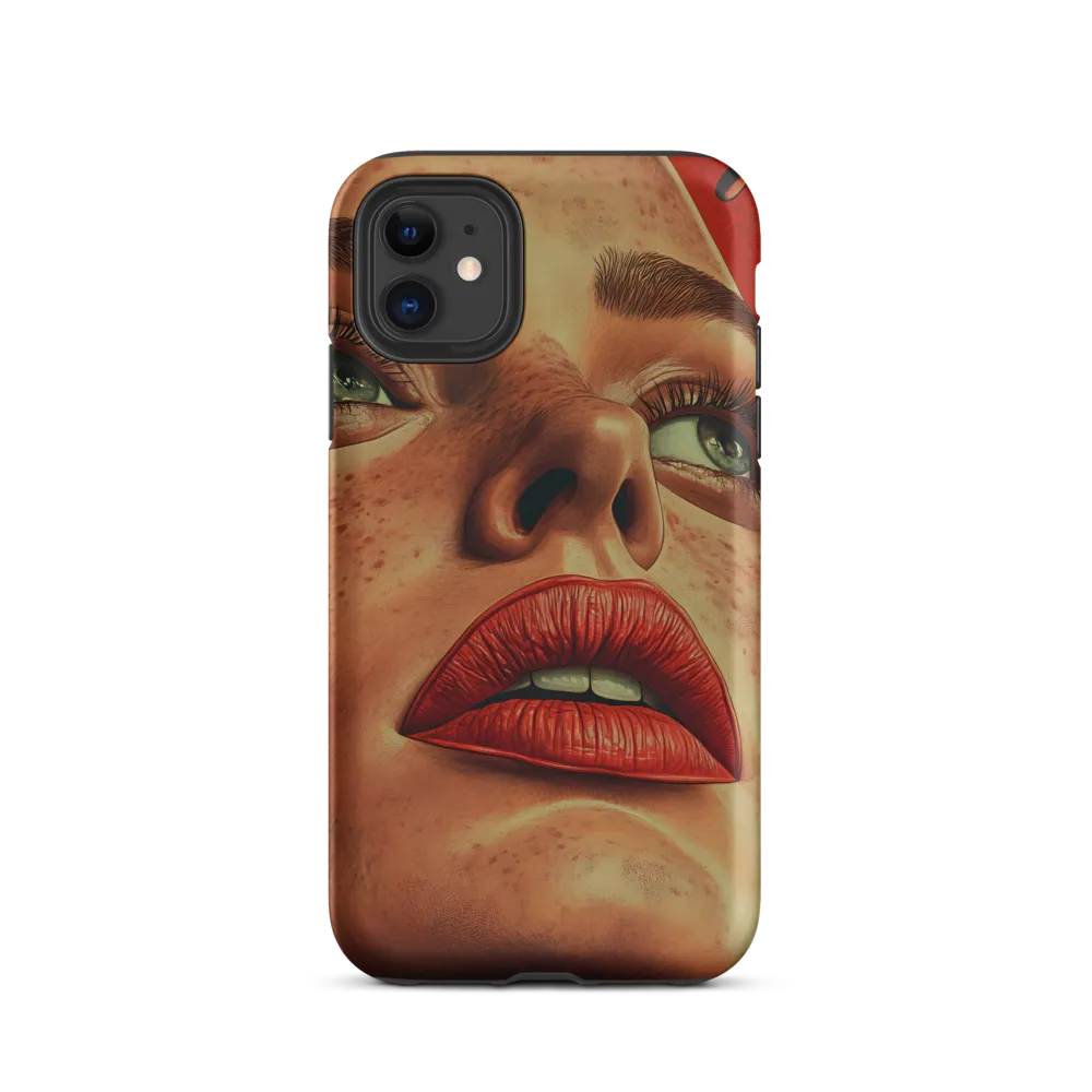 Red Intensity: A Portrait of Elegance