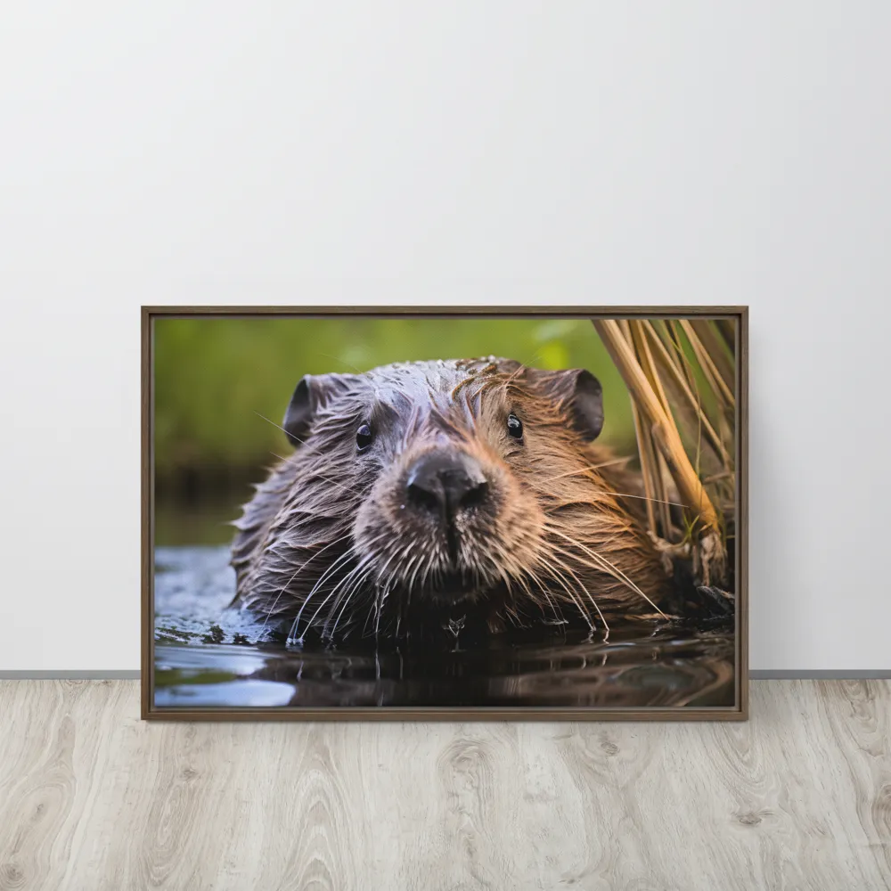 Emergence of the Beaver | Canvas with Brown Frame | 20″×30″