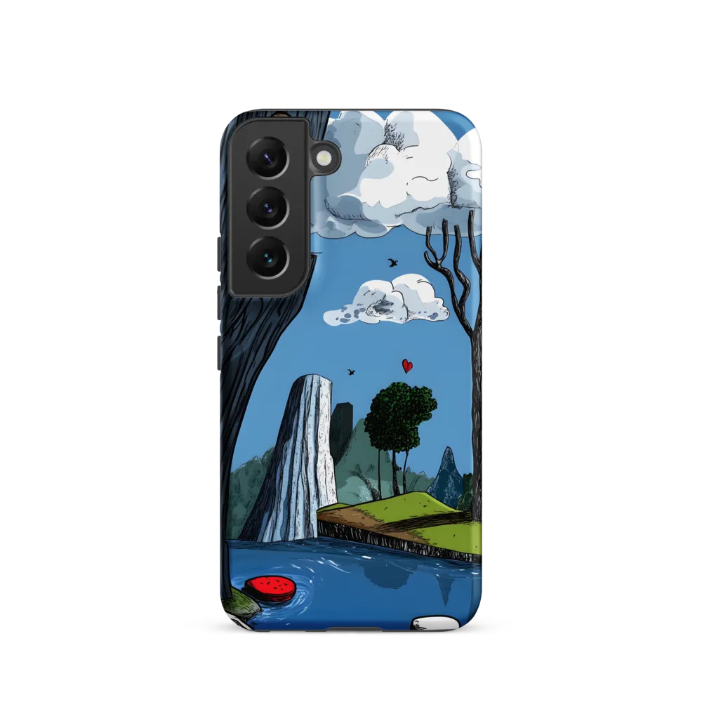 Whimsical Cliffside Reflections