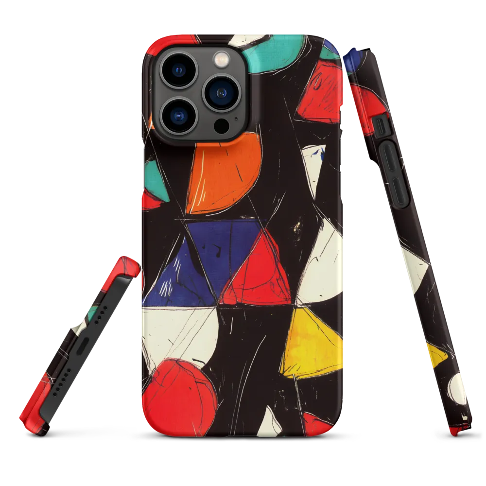Vibrant Geometric Symphony | Phone Case |  13 Pro Max | Snap Case | Matte