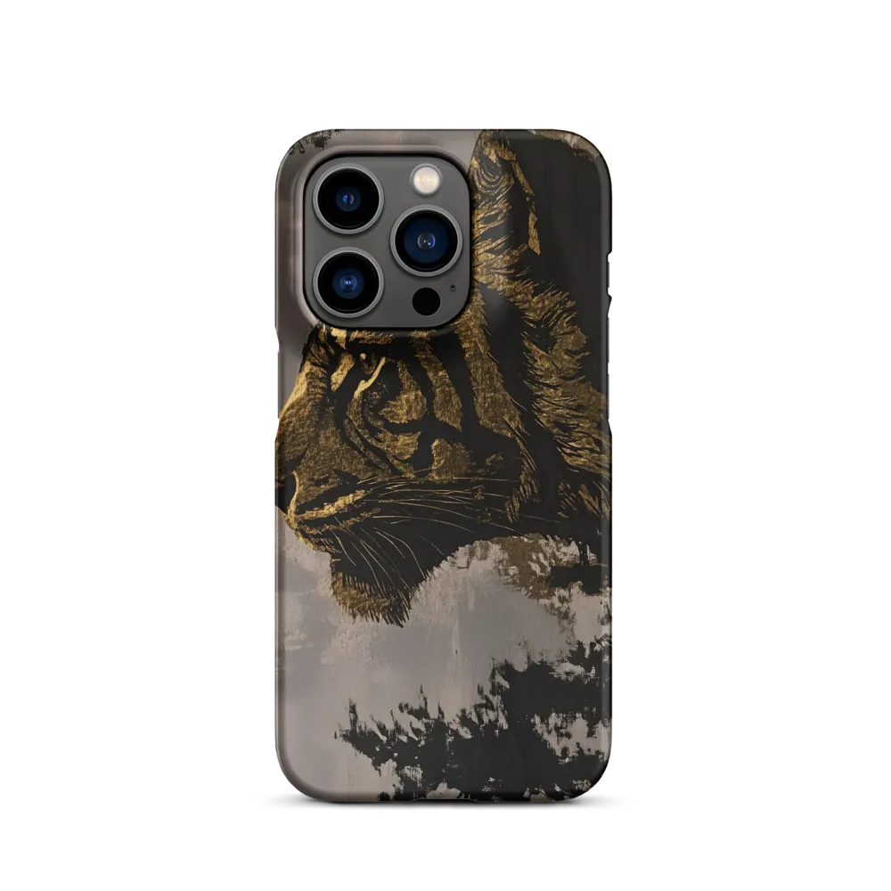 Majestic Silence: The Golden Tiger | Phone Case |  14 Pro | Snap Case | Matte