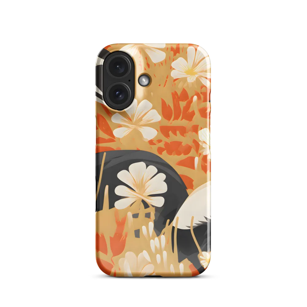 Whimsical Badgers in Bloom | Phone Case |  16 | Snap Case | Glossy