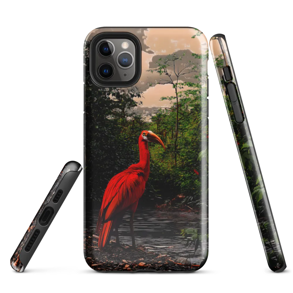 Enigmatic Elegance: The Scarlet Observer | Phone Case |  11 Pro Max | Tough Case | Glossy