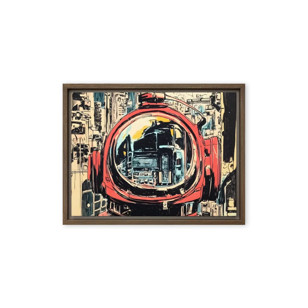 Reflections of Tomorrow | Canvas with Brown Frame | 12″×16″