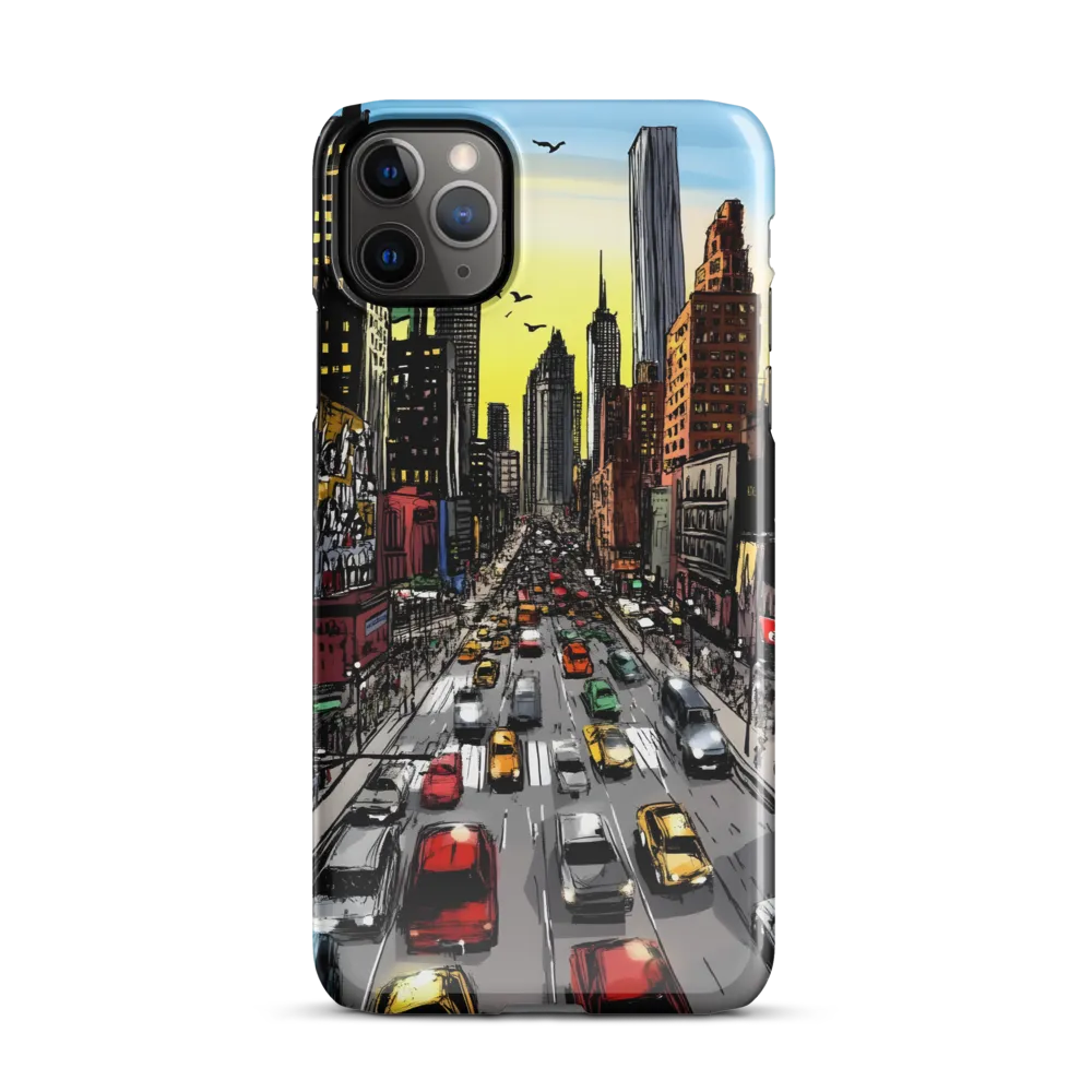 City Pulse at Dusk | Phone Case |  11 Pro Max | Snap Case | Glossy