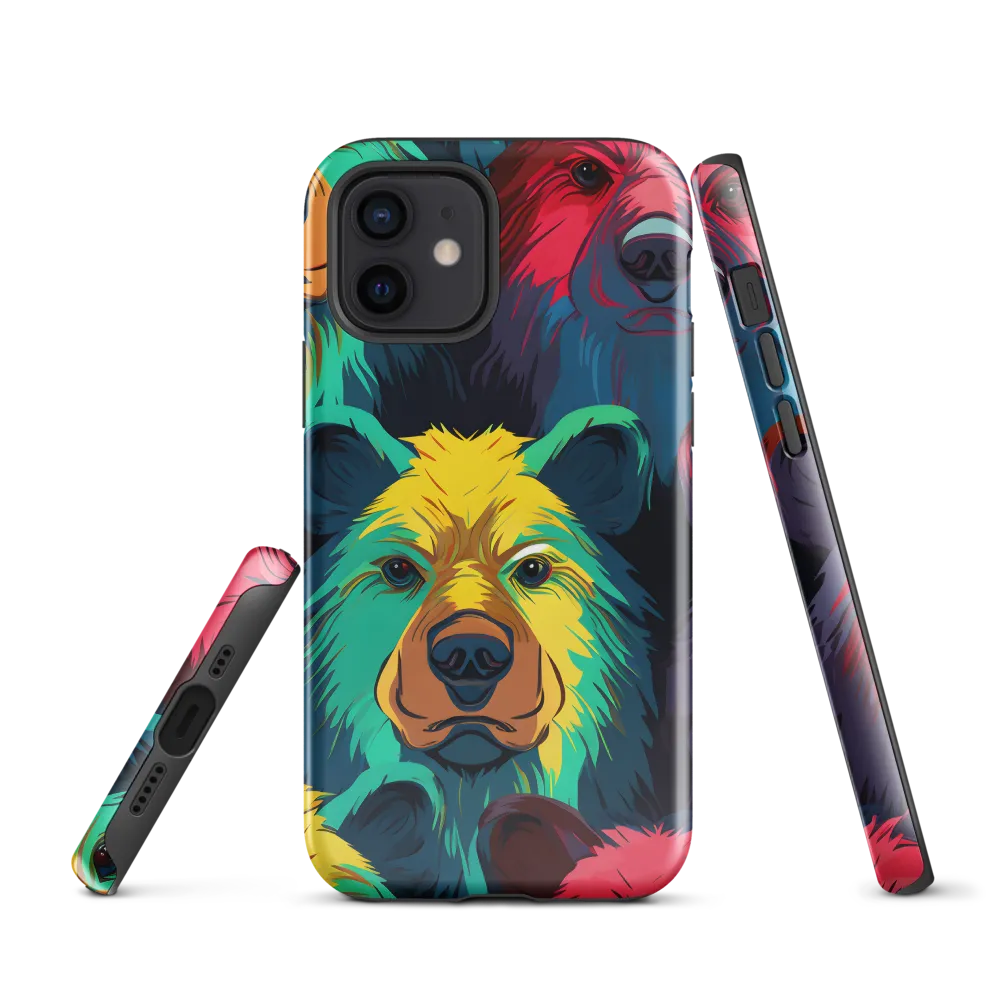 The Colorful Essence of Bears | Phone Case |  12 | Tough Case | Glossy