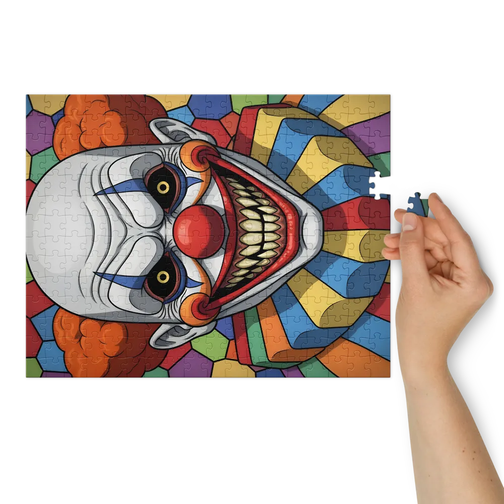 Maniacal Jester 
 Jigsaw Puzzle in Tin Box