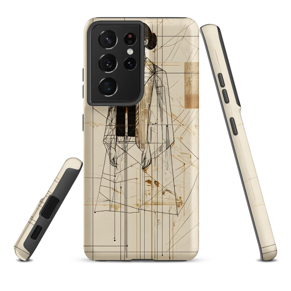 Elegance in Lines | Phone Case |  S21 Ultra | Tough Case | Matte