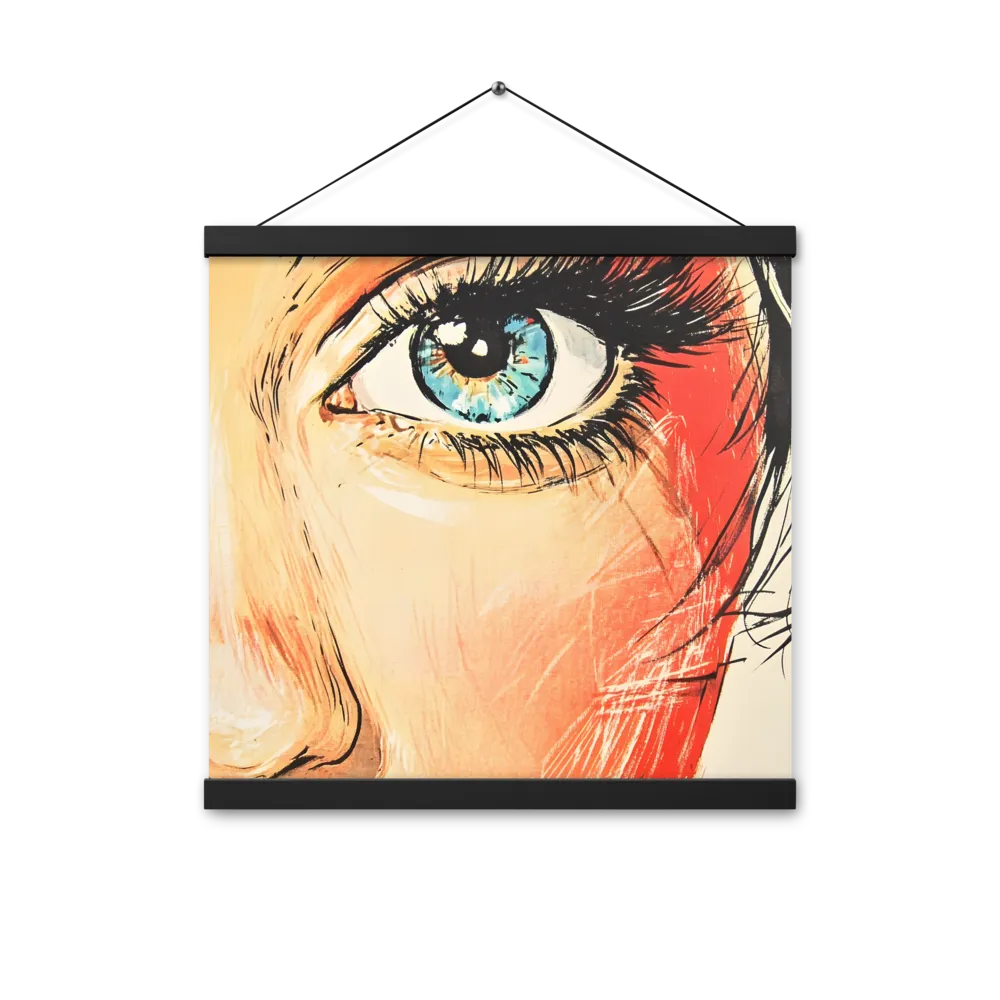Gaze of Emotion | Poster With Black Wood Hanger | 16″×16″