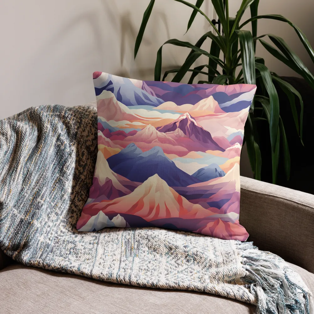 Ethereal Mountain Symphony | Pillow | 22″×22″