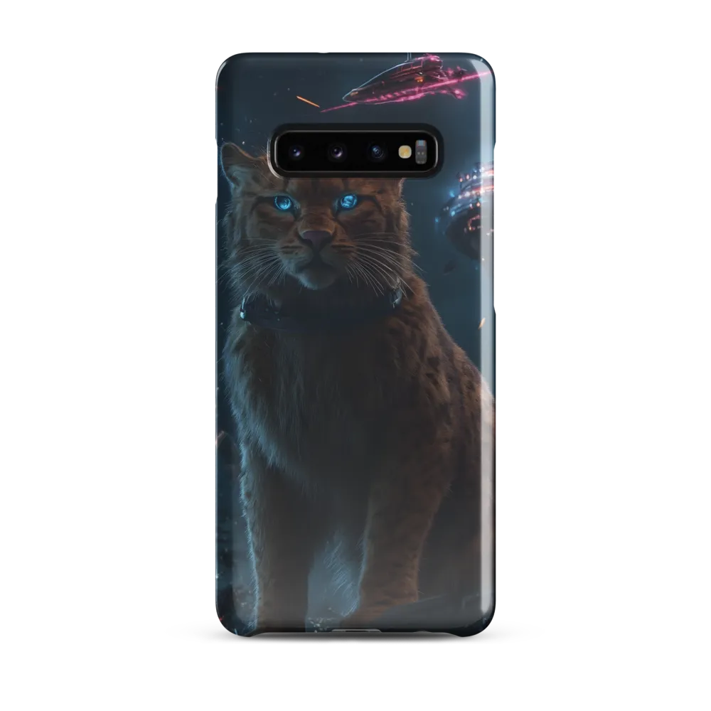 Cosmic Sentinel: The Majestic Panther | Phone Case |  S10 Plus | Snap Case | Glossy