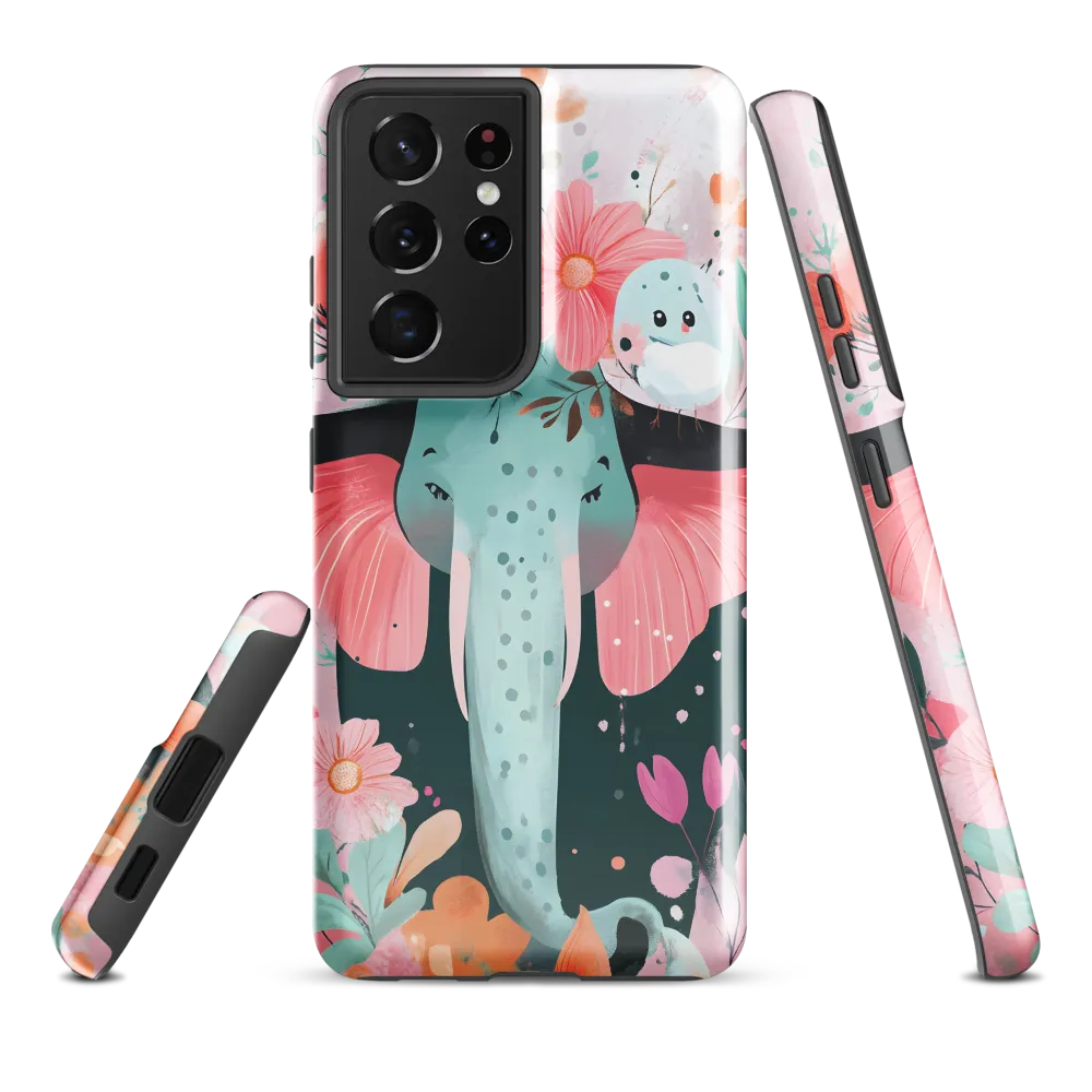 Whimsical Elephant in Bloom