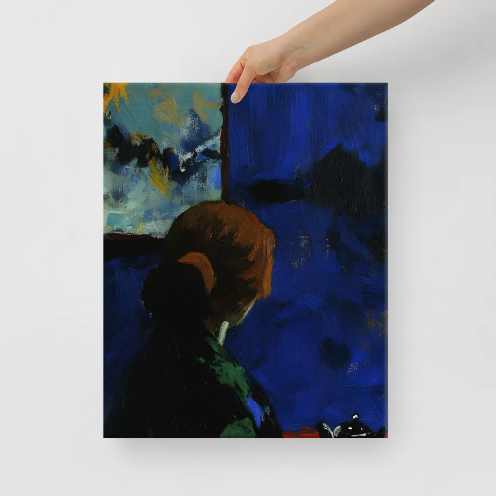 Contemplation Under the Night Sky | Canvas | 16″×20″
