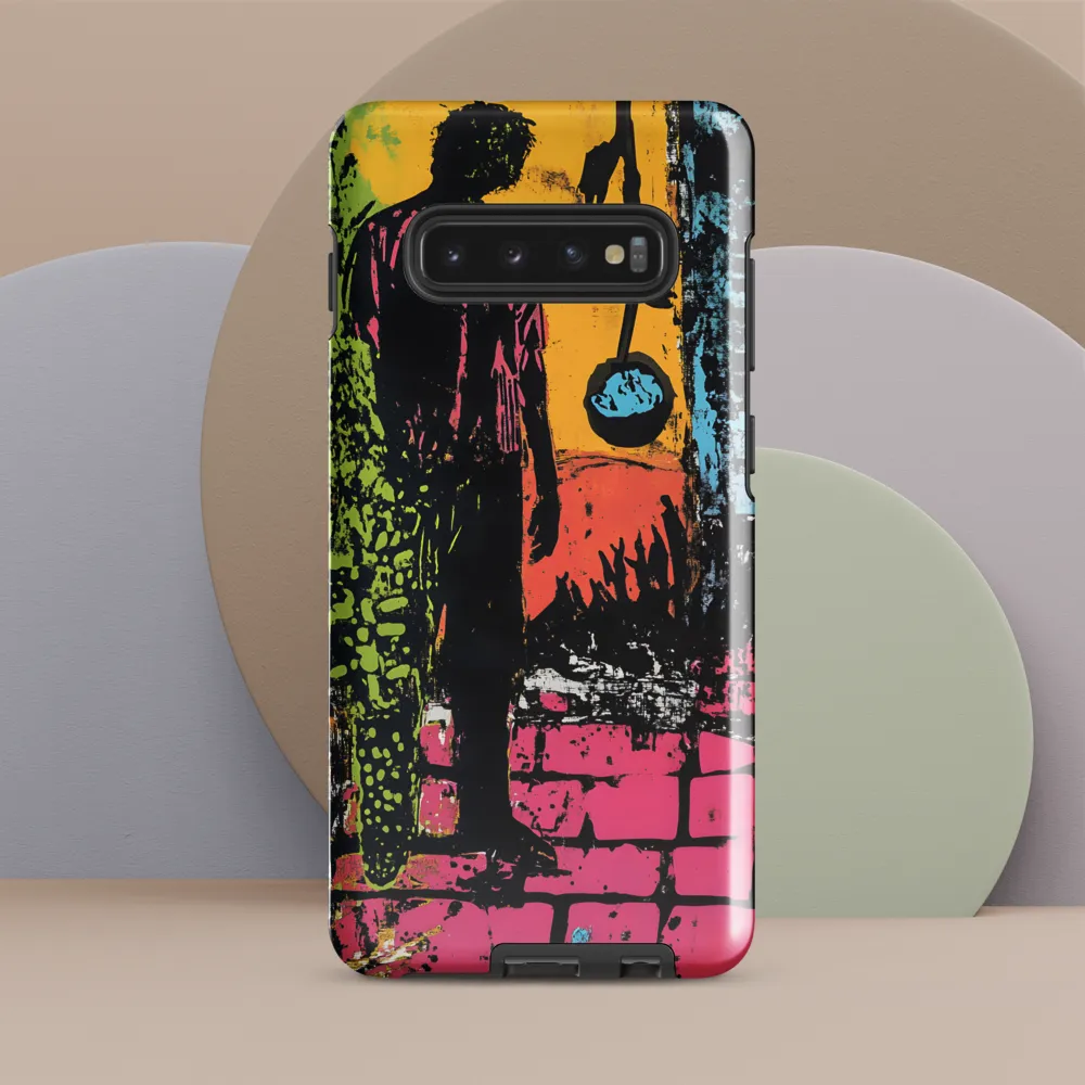 Urban Solitude: A Graffiti Journey | Phone Case |  S10 Plus | Tough Case | Glossy