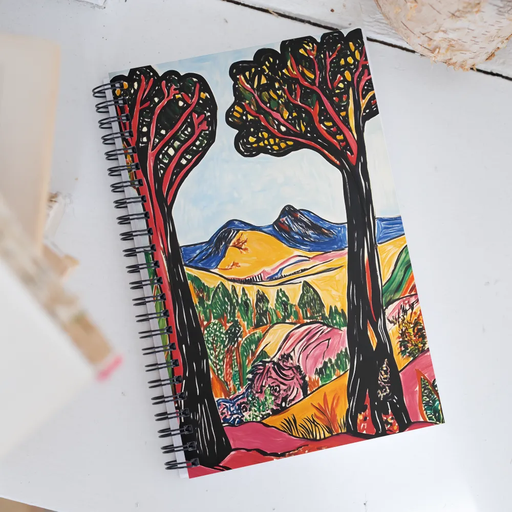 Vibrant Nature's Embrace | Spiral Notebook