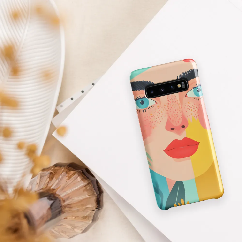 Floral Serenity: A Modern Portrait