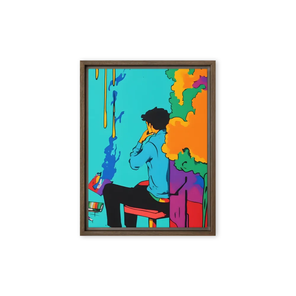 The Artist Within | Canvas with Brown Frame | 9″×12″