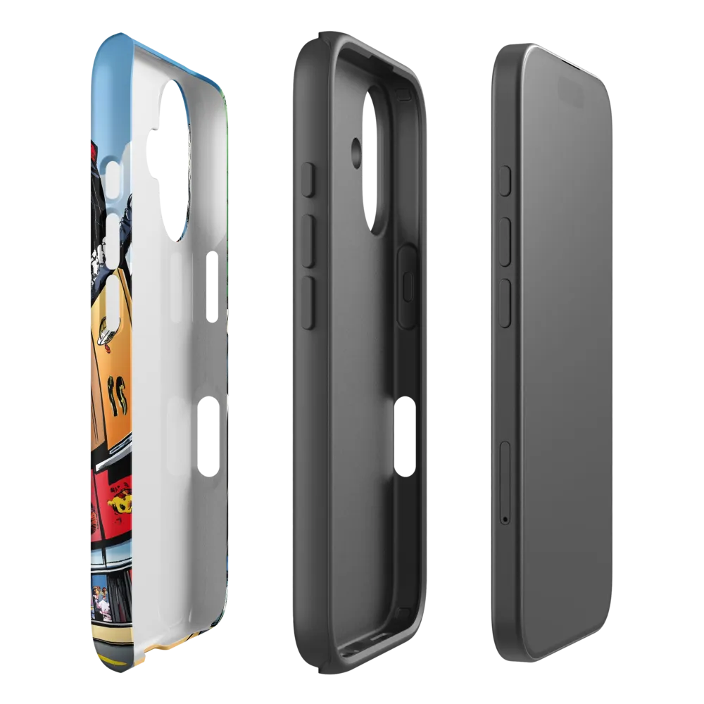 Urban Pulse: A Comic Cityscape | Phone Case |  16 | Tough Case | Matte