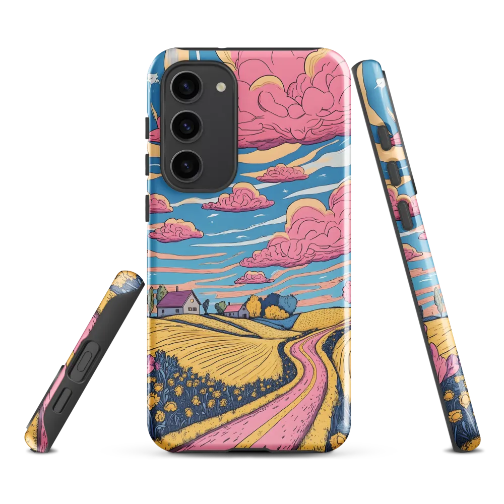 Idyllic Countryside Journey | Phone Case |  S23 Plus | Tough Case | Glossy
