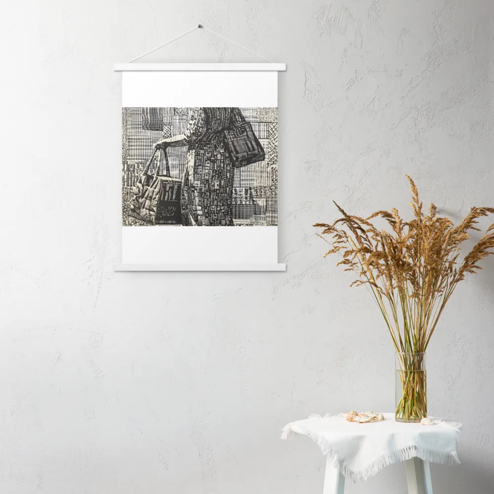 Urban Reflections: A Shopping Narrative | Poster With White Wood Hanger | 18″×24″