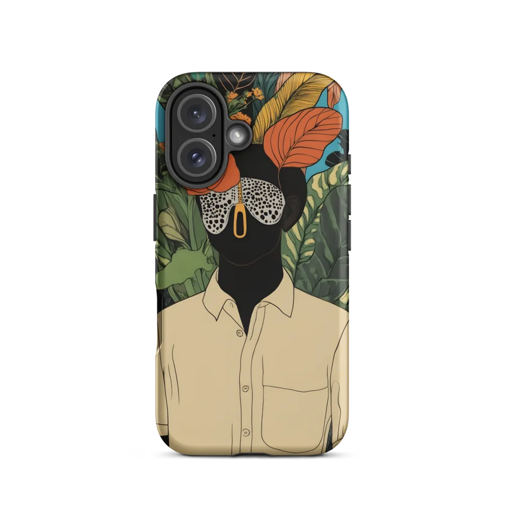 Enigmatic Flora: A Modern Portrait | Phone Case