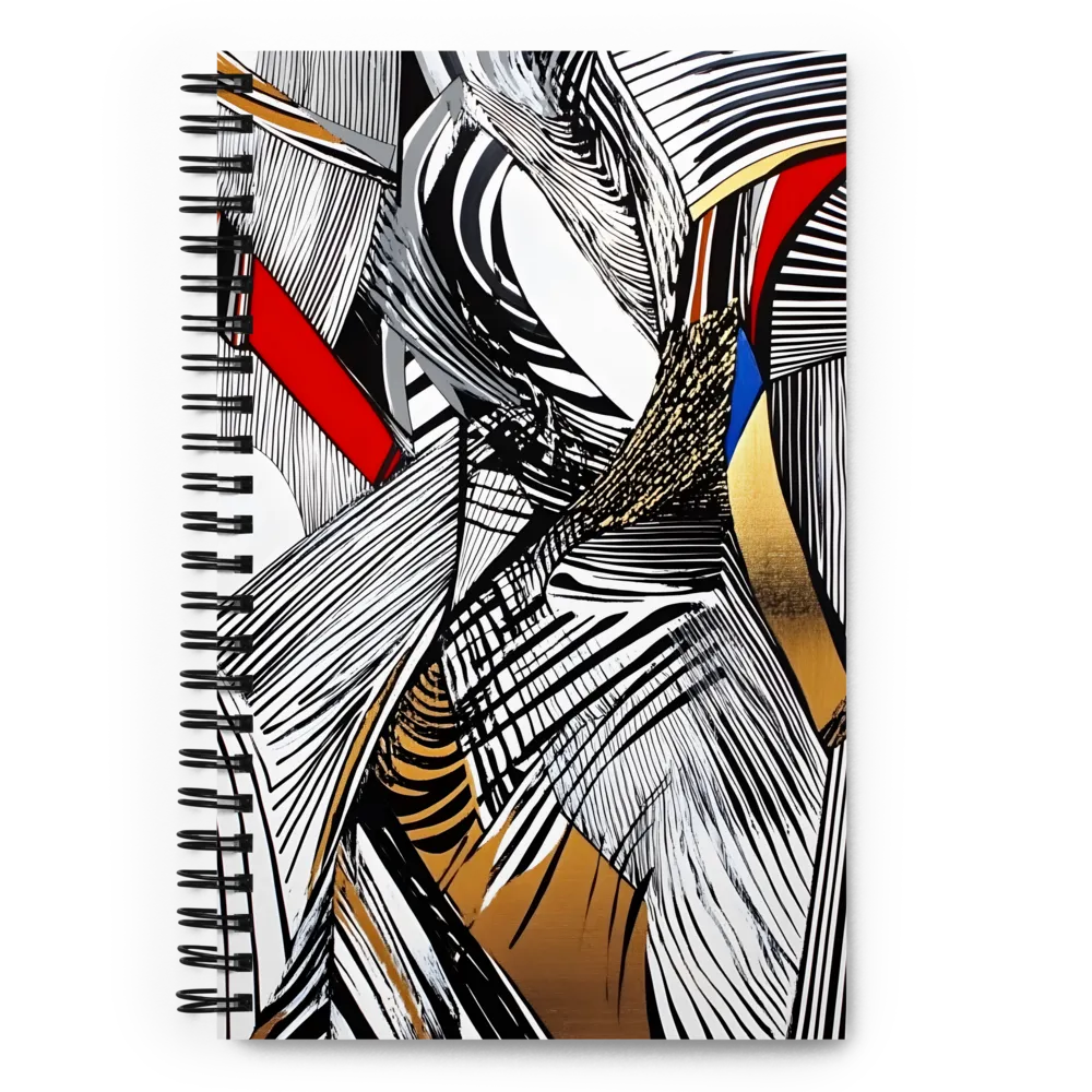 Dynamic Interplay of Forms | Spiral Notebook