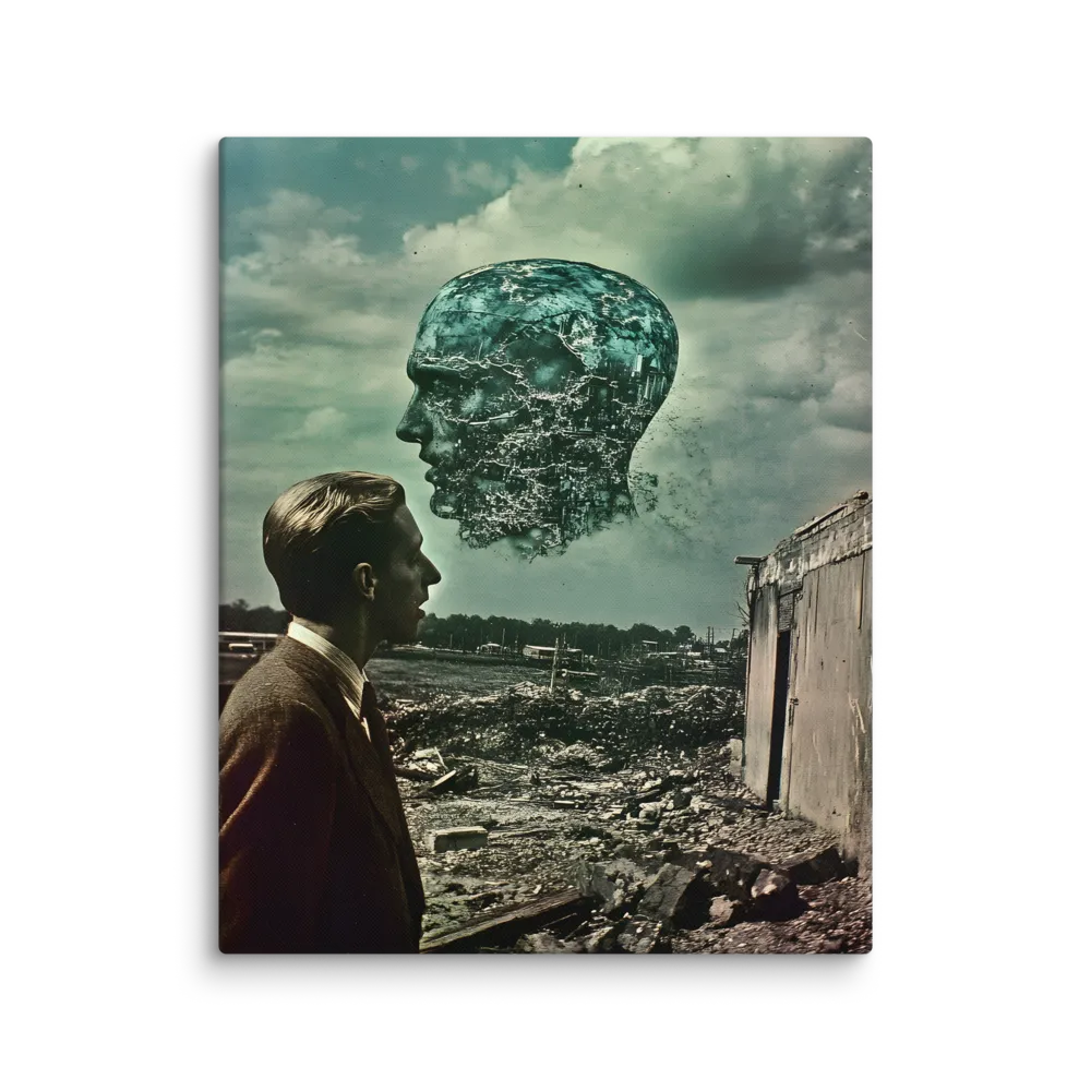 Ethereal Reflections: Identity in a Fragmented World | Canvas | 24″×30″