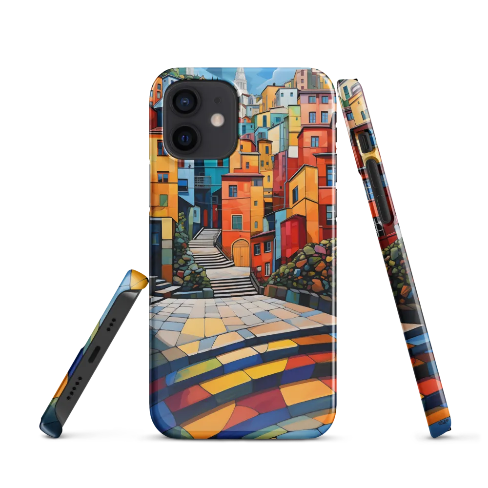 Vibrant Village: A Cubist Journey