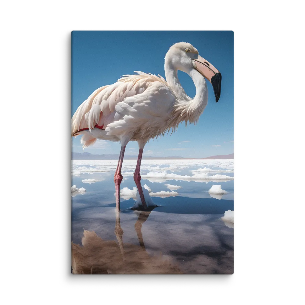Graceful Solitude of a Flamingo