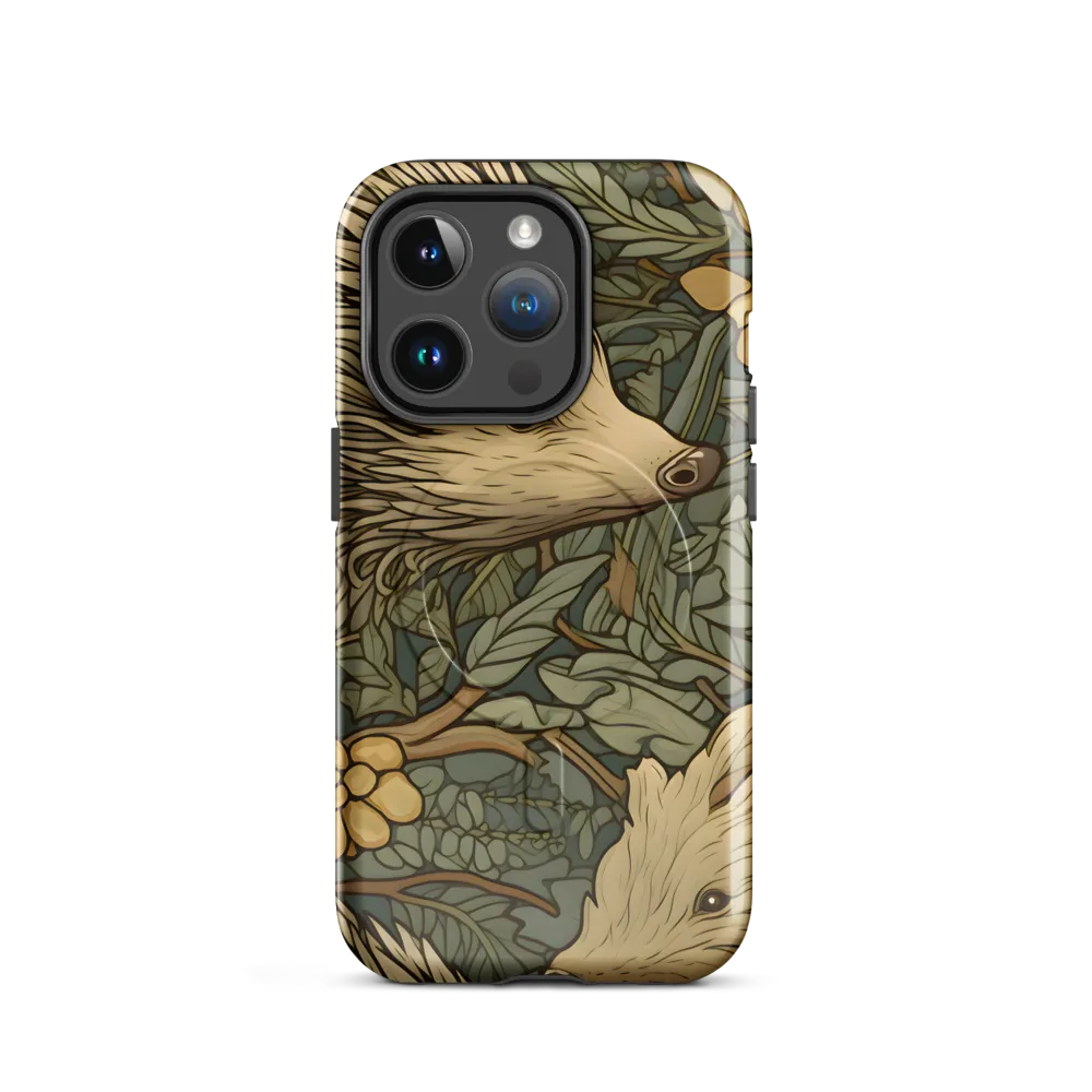 Whimsical Hedgehog Garden | Phone Case |  14 Pro | MagSafe® Tough Case | Glossy