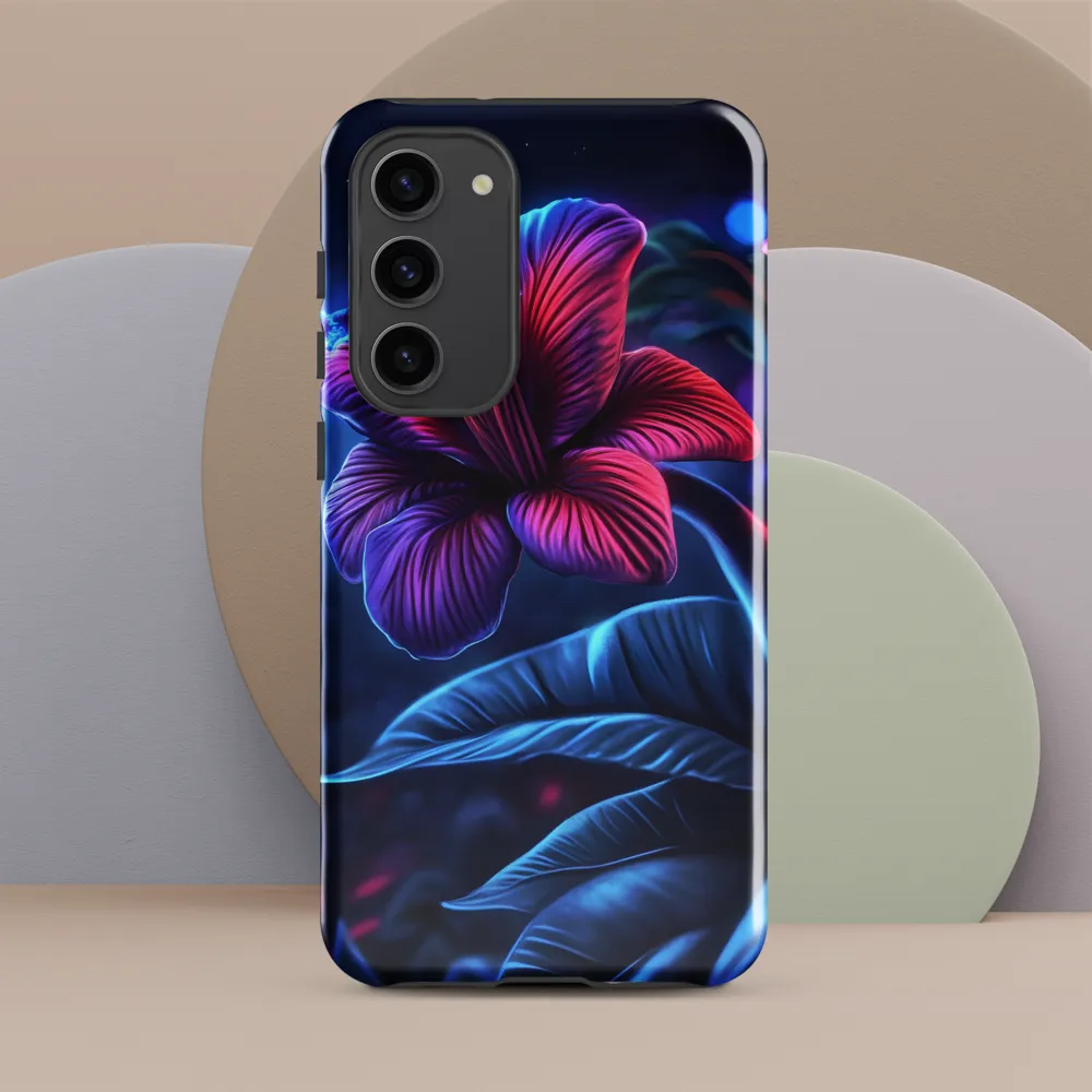 Illuminated Serenity: The Surreal Blossom