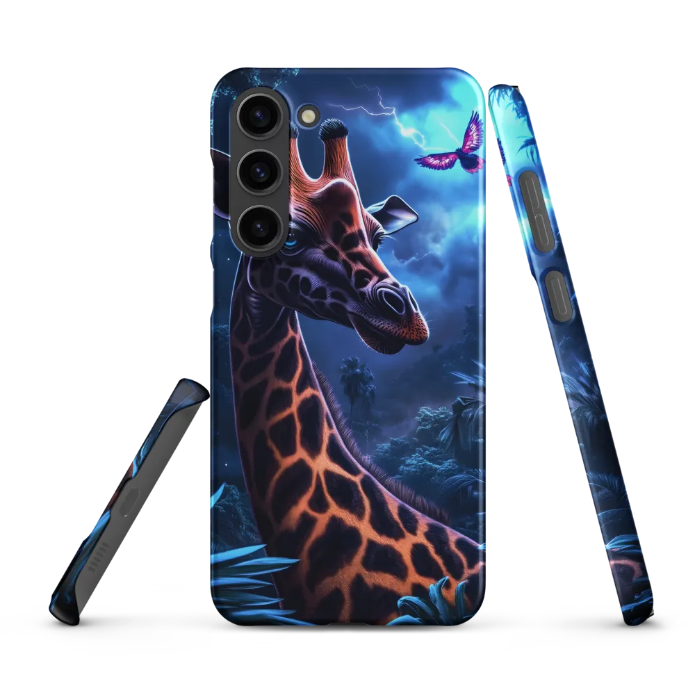 Mystical Giraffe in Twilight Jungle