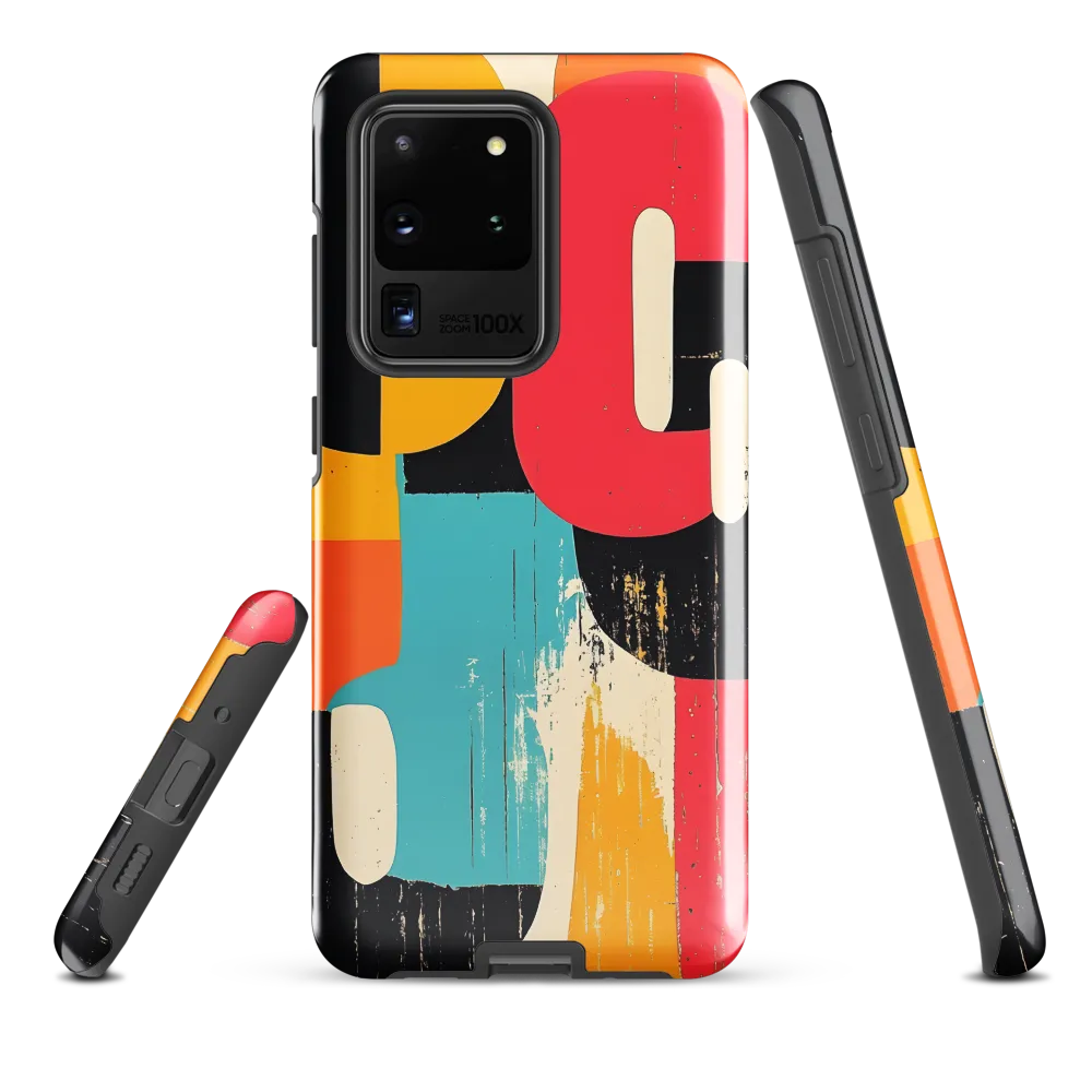 Colorful Curves: Numbers in Harmony | Phone Case |  S20 Ultra | Tough Case | Glossy