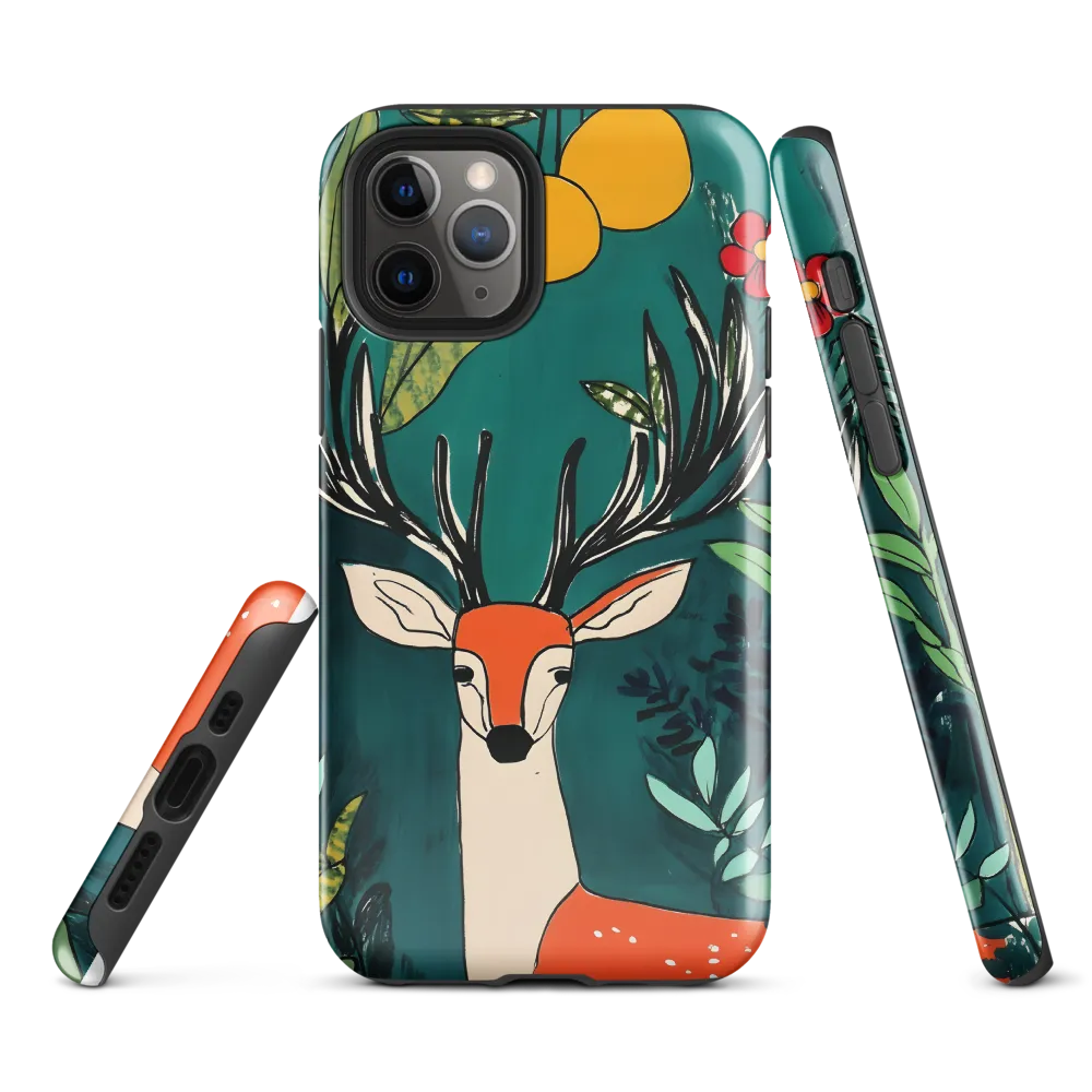 Nature's Embrace: The Majestic Deer | Phone Case |  11 Pro | Tough Case | Glossy