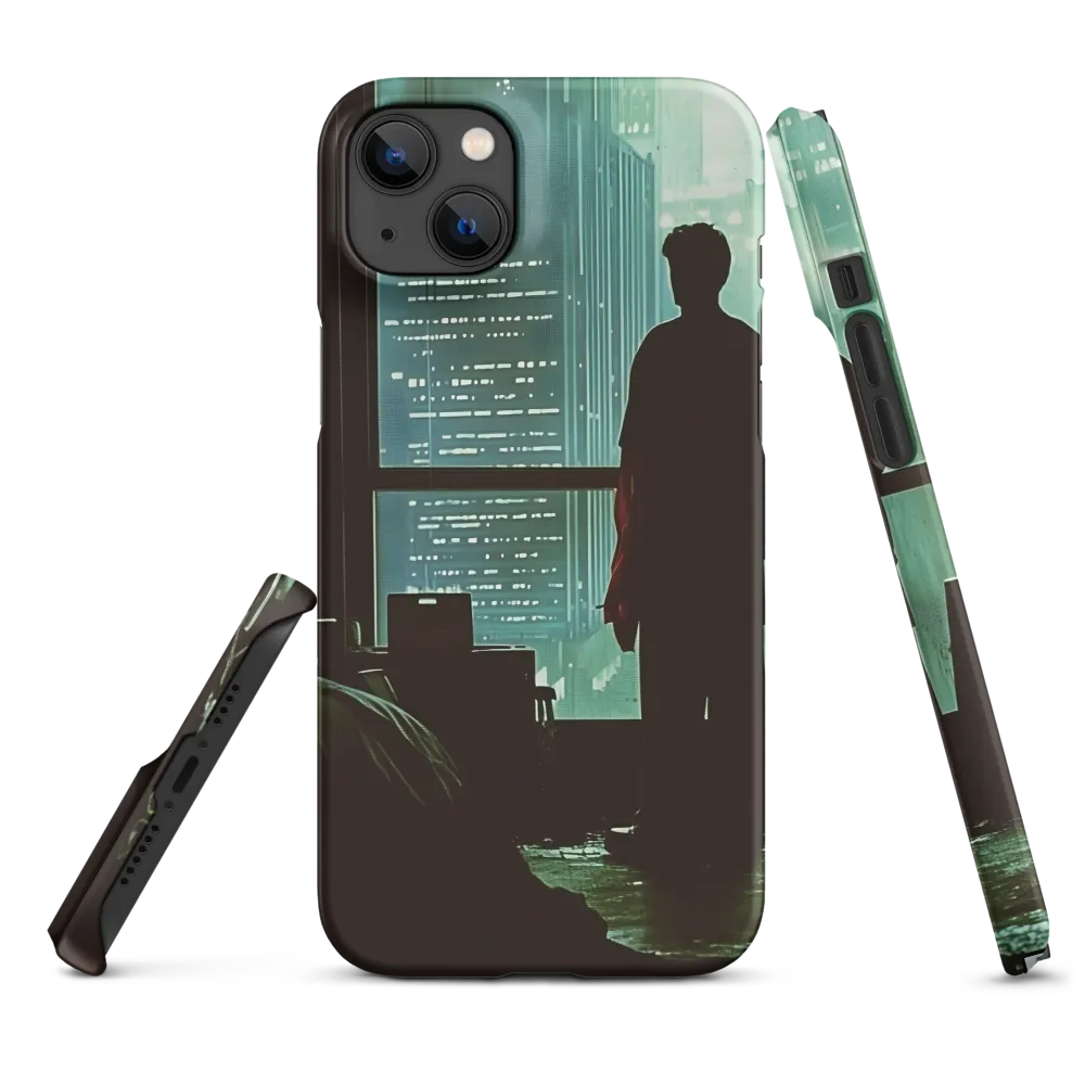 Silent Contemplation in a Futuristic Dystopia | Phone Case |  14 Plus | Snap Case | Matte